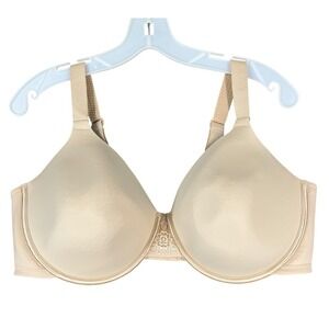 Vanity Fair‎ Bra Womens 42DD Nude Beige Underwired Padded Wide Strap